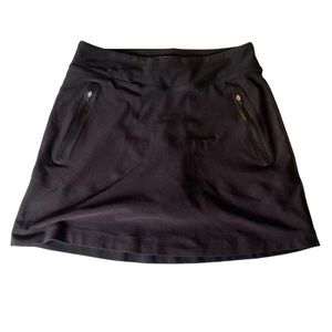 Nike Golf Skirt Skorts Black Size S Zip Pockets Tennis Dri Fit Tour Performance